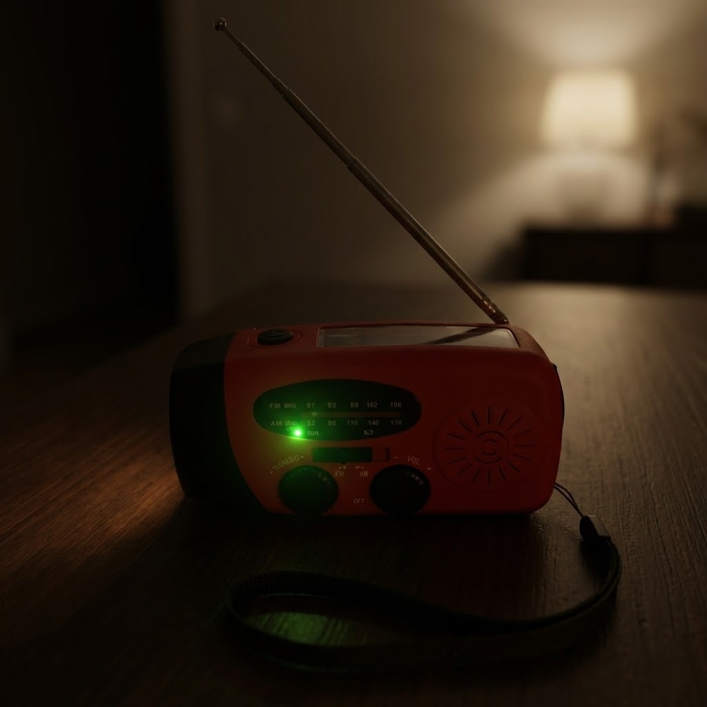 Radio awaryjne na brak prądu – z korbką i panelem solarnym