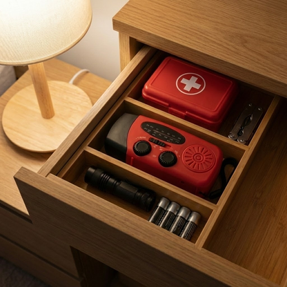 Radio awaryjne na brak prądu – z korbką i panelem solarnym